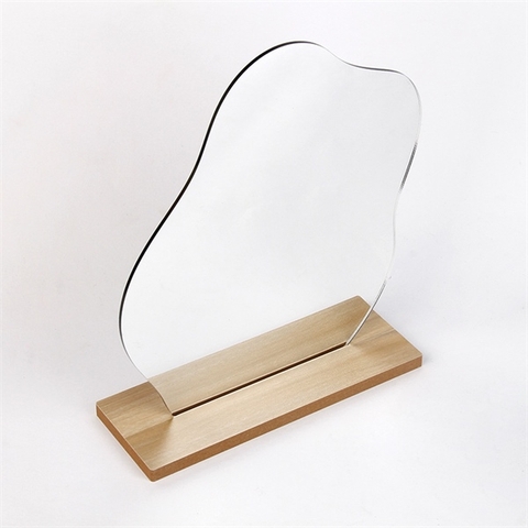 Gương trang điểm đế gỗ 20cm - mẫu đám mây