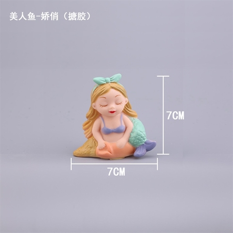Tiên cá nơ xanh NGỒI-SALE