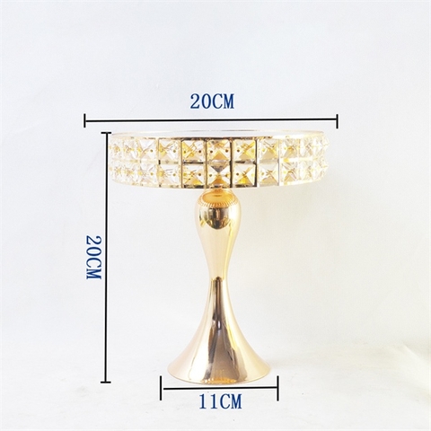 Cakestand mặt gương mạ vàng 20*20*11 cm