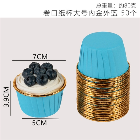Cốc cupcake nướng xanh (lốc 50c)