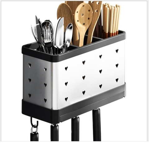 Hộp ống đựng đũa-thìa inox