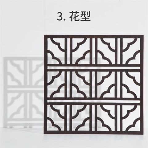 Tấm gỗ khung cửa sổ mẫu 2 KT 40*40cm