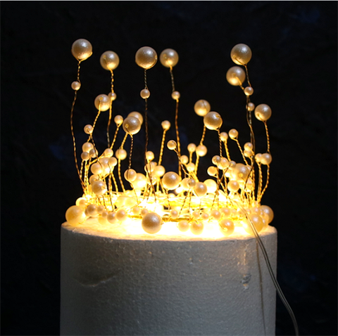 Vương miện ngọc trai nhiều đá (CAO CẤP)29k