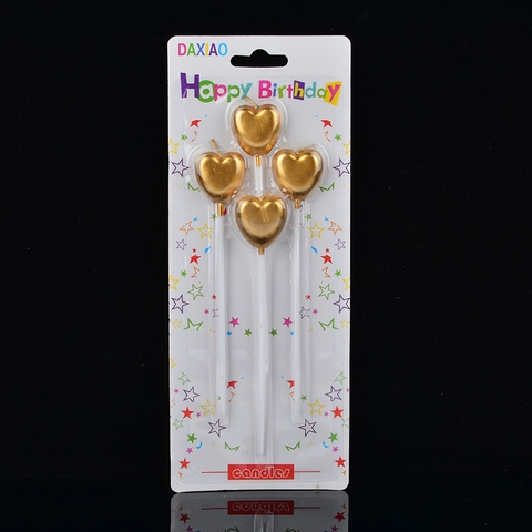 Set 4 nến TIM màu VÀNG