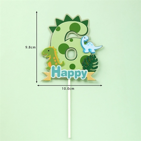 Que cắm số khủng long xanh số 6-SALE