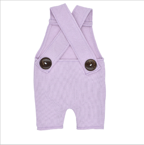 Quần yếm newborn màu TÍM + 2 cúc