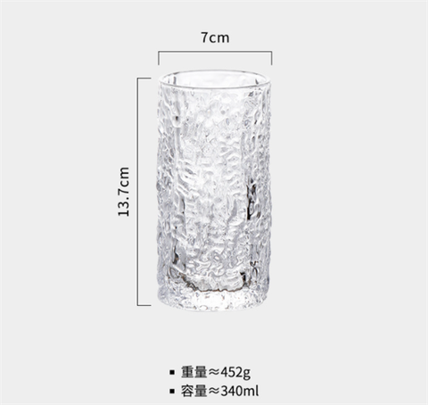 Thuỷ tinh-Cốc sần 13.7*7cm-400ml