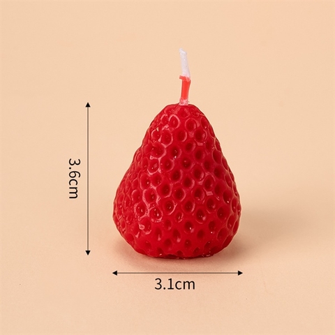 Nến quả Dâu tây màu ĐỎ