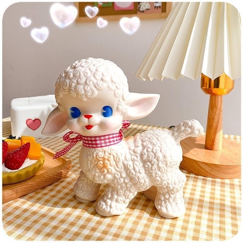 Cừu đeo nơ decor 17*16cm