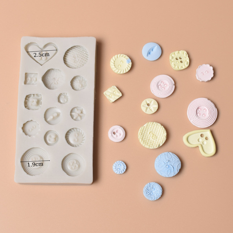 Khuôn F silicon hcn cúc áo sao tim-A