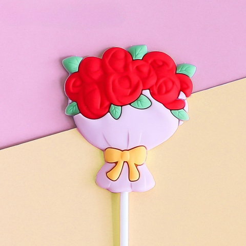 Kute silicon bó hoa hồng đỏ