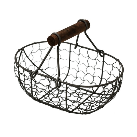 Giỏ sắt chụp ảnh decor màu ĐEN