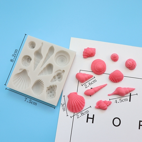 Khuôn F silicon hv ốc sò sao biển-A