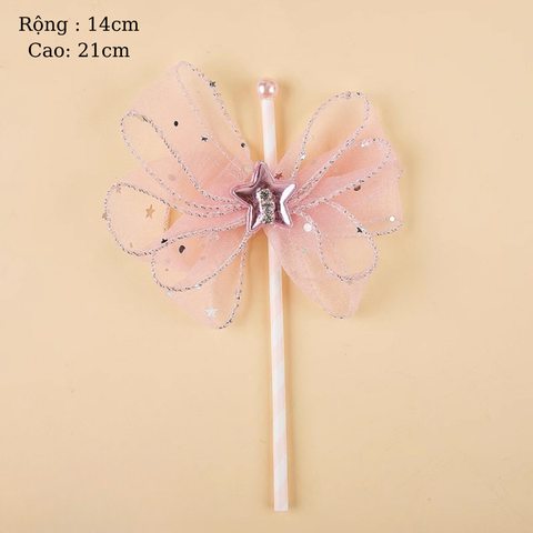 Que cắm nơ sao đá HỒNG