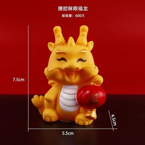 Bé RỒNG VÀNG nhắm mắt CẤM ĐÈN LỒNG ĐỎ loại nhựa