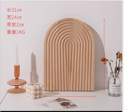 DC chụp ảnh-Gỗ cầu vồng size to (KT31*24*2cm)
