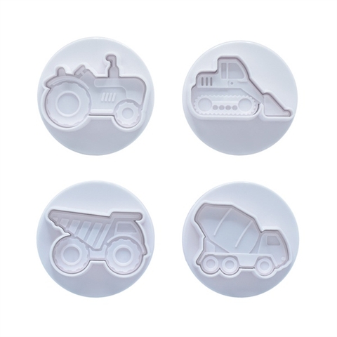 Set 4 khuôn nhấn xe công trình