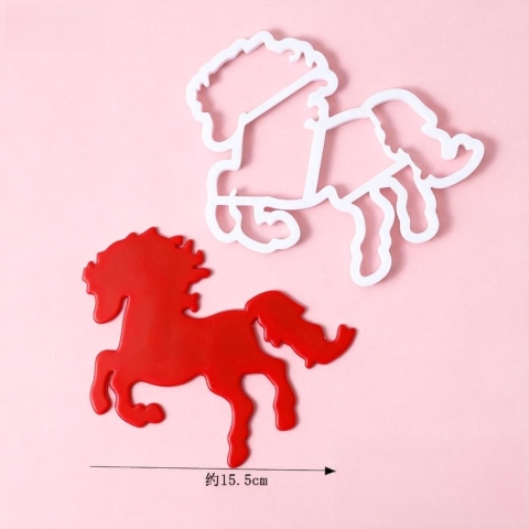 Khuôn nhấn con ngựa nhựa mã 349