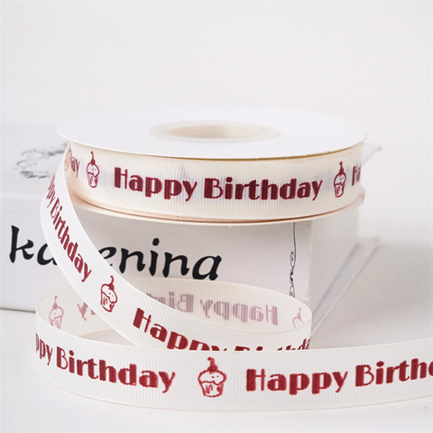 RB HPBD MÀU NGÀ chữ đỏ + bánh cupcake