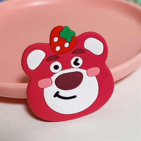 Que cắm kute MẶT gấu LOTSO đội quả dâu tây