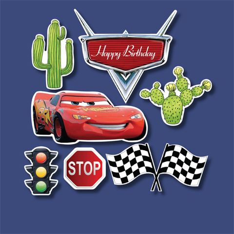 Set que giấy xương rồng+ oto+ biển báo(combo set 2)