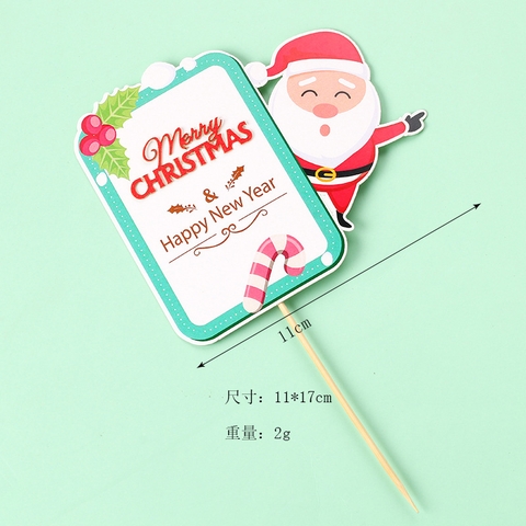 Que cắm NOEL Biển hiệu MC & HPNY + ông già noel