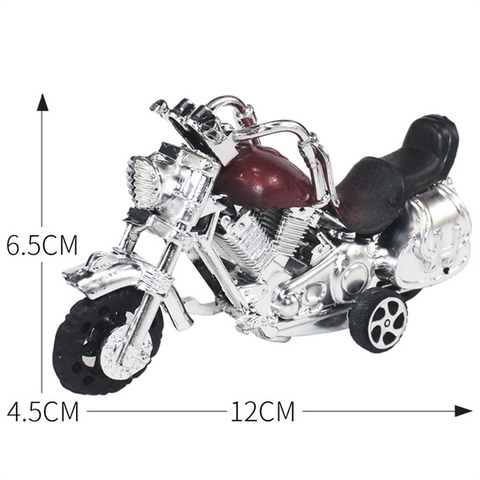 Đồ chơi mô hình XE MÁY ĐỎ BẠC nhựa nhẹ