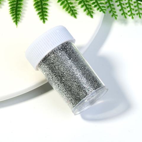 Nhũ kim tuyến lấp lánh màu bạc ( k ăn được ) - lọ 20g