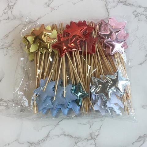 Set que cắm sao bóng SẮC MÀU 50 que