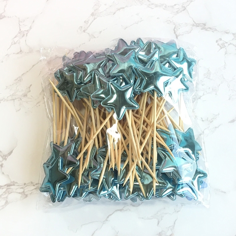 Set sao XANH DƯƠNG bóng 50 que