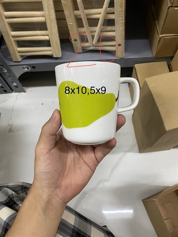 A175d cốc có quai hình trái lê 10.5*9*8cm