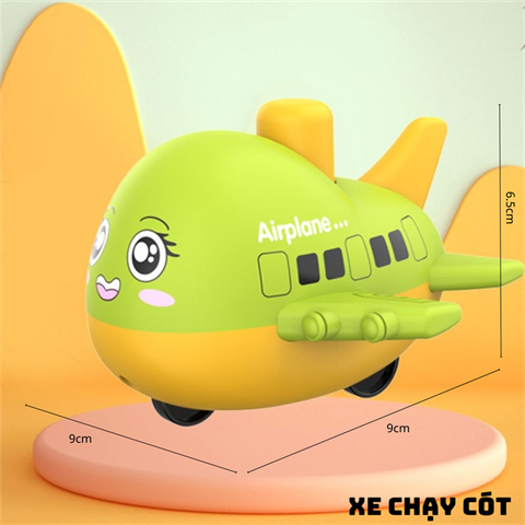 Đồ chơi MÁY BAY CÁ HEO màu XANH CỐM nhựa đẹp CHẠY CÓT