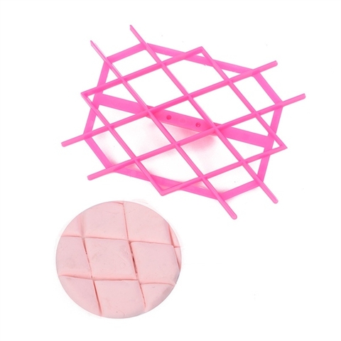 Khuôn nhấn tạo vân bánh màu HỒNG họa tiết Mẫu 20