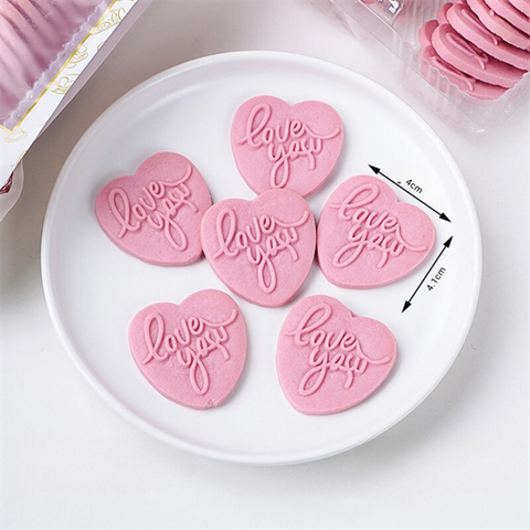 Bánh quy LOVE YOU TIM HỒNG (180G)