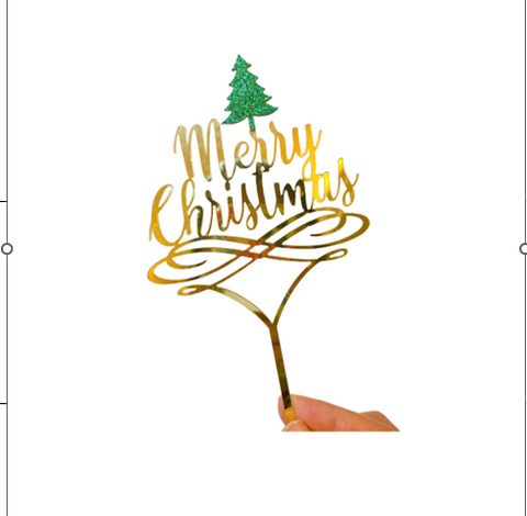 Topper mica MC Gạch chân cây thông xanh