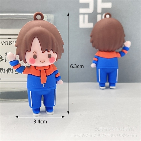 Kute SLC bé trai quần áo XANH cổ CAM VẪY TAY