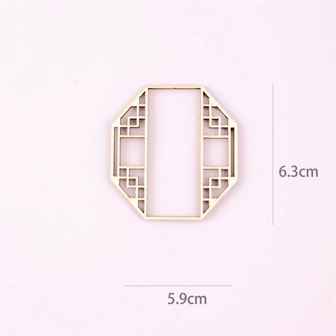 Set 5 khung gỗ DC đa giác size NHỎ