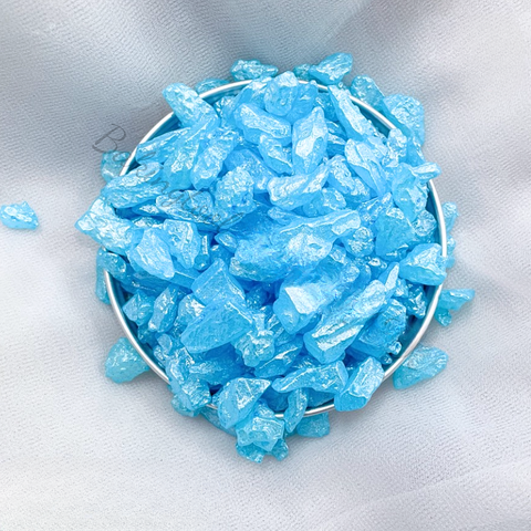 Cốm đường vỡ màu Xanh dương nhạt nhạt gói 250g