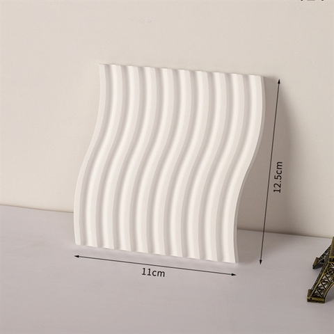 Khay lượn sóng thạch cao dáng vuông 12,5*11cm