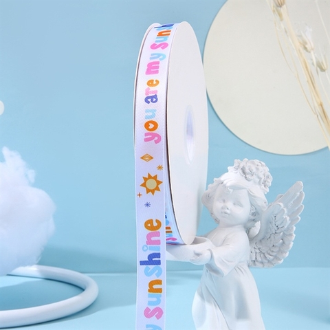 Rb YOU ARE MY SUNSHINE chữ sắc màu 1,5cm*22m