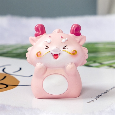 Trang trí BÉ RỒNG SỨ HỒNG 4cm