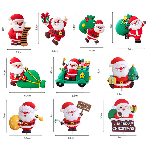 Que kute MC ÔNG GIÀ NOEL 3D 2 mặt MIX MẪU 9k mới (que)