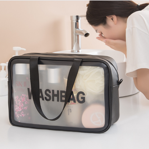 Túi đựng đồ trang điểm size 26*16*9cm Washbag ĐEN