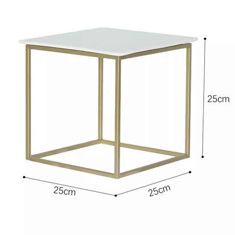 Khay sứ khung đế hợp kim bày tiệc 25*25*25