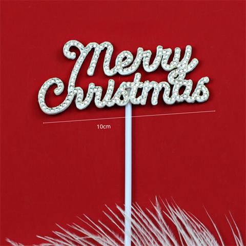 Que cắm MC Merry christmas ĐÍNH ĐÁ