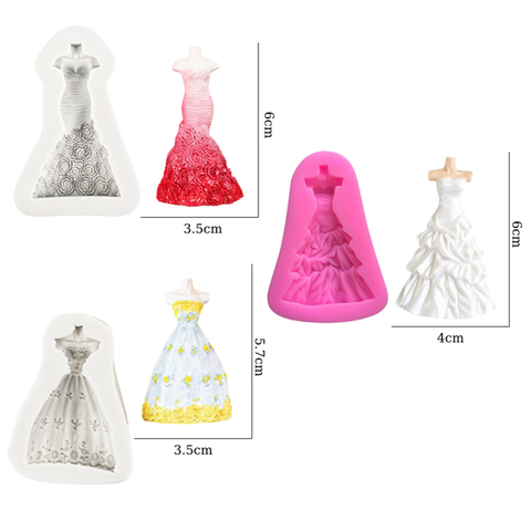 Set 3 Khuôn SLC váy xòe dáng dài