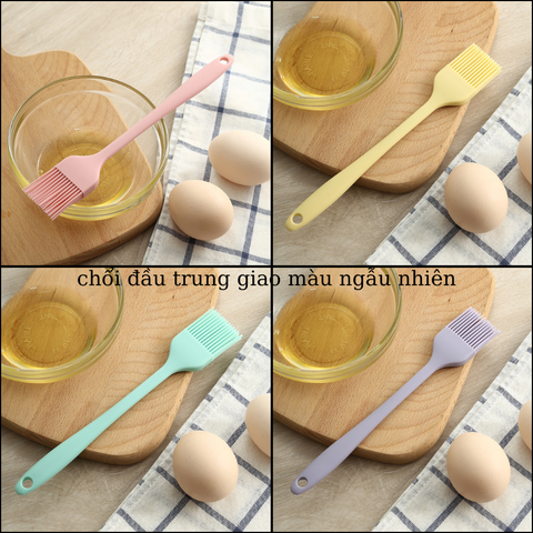 Chổi quét silicon size 20cm đầu trung mix màu