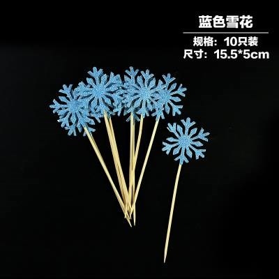 Que cắm bông tuyết xanh(vỉ 10)