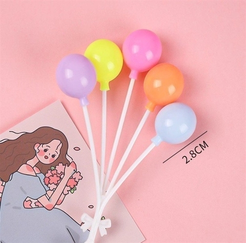 Chùm 5 BÓNG sắc màu NHỰA