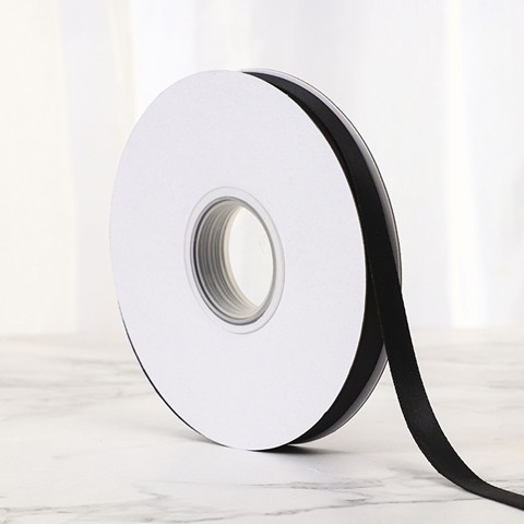 RB lụa 1cm *45m cuộn TO màu ĐEN